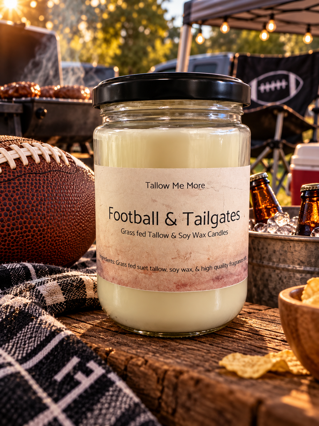 Football & Tailgates Candle