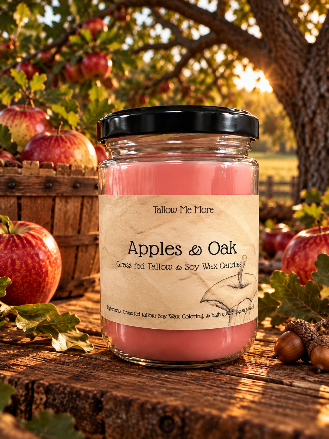 Apples & Oak Candle