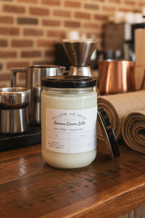Banana Cream Latte Candle