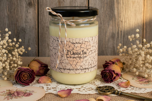 ‘I choose you’ Tallow Candle